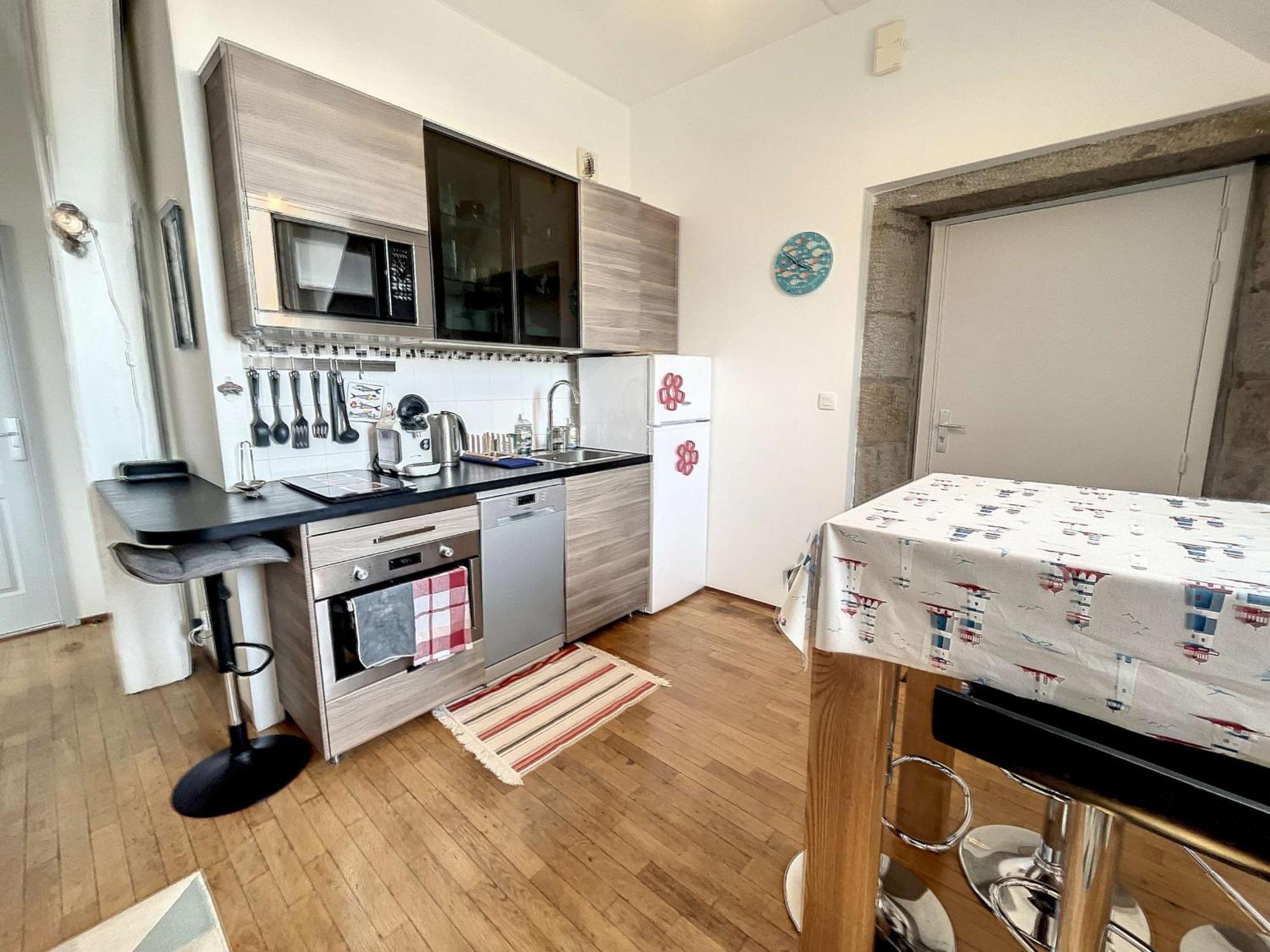 Appartement Cosy, 200M Plage, Parking Prive, Wifi - Fr-1-361-18 Granville Exteriér fotografie